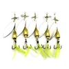 HENGJIA 10Pcs Spinner Bait 10cm 13g Spoon Lures Metal Fishing Lure Bass Hard Bait With Feather Treble Hooks