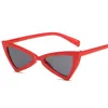 Retro Cateye Women Gafas de sol marca Pequeña plástico Vintage Red Mirror Sol Gafas Femeninas UV400 GAFAS1 223U