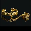 Nieuwe kinderen Baby Bangle Chain Connect with Ring 23 K fijne massief gouden gf letter mijn meisje voor baby dochter cadeau mooie sieraden