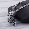 Hip Hop Bicycle Skull Pendant Necklace For Men Male Boy Fashion Stainless Steel Biker Jewelry Gift9597617