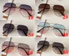 Klassische runde Sonnenbrille Damen Modemarke Designer Brille Eleganter Spiegel UV400 Gradient Sonnenbrille Metallrahmen Oculos 6 Farben 5PCS G024