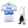 Fietsen Jersey Sets SPTGRVO lafdan White Corendon-Circus Team Sneldrogende korte set Herenfiets Kleding Bib Shorts MTB Draag