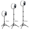 M26 10 pollici LED Selfie Anello Illuminazione con Treppiede Stand per Live Stream Youtube Tiktok Vlog Vlogable Dimmable LED Camera Rifono di bellezza