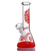 Red Tree Glass Bong narguilé conduites d'eau en verre bécher recycleur 11 pouces bongs dab rig brûleur à mazout attrape-cendres barboteur avec bol de 14mm