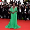 Uzun Şifon Gelinlik Modelleri Casaco De La Artı Boyutu Örgün Parti Zarif Cannes Ünlü Kırmızı Halı Abiye giyim