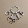 Western cowboy cowboy boots cowboy hat horse Keychain For Keys Car Bag Charm Key Ring Handbag Couple Key Chains Jewelry 687