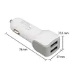 Dual USB Car Charger Portable Power Adapter 5V 2.4A 2-Port Charging Universal for Samsung S8 Note 8 Xiaomi HTC LG Cell Phone