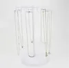 Fashion 15 33 18cm Rotary Jewelry Female Mannequin Display Stand Holder Earring Iron Frame Necklace Holder Accessories Base Storag2720