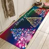 Tapetes Sisher Christmas Esteira Long Floor Tapete para sala de estar Impresso Capacete decoração Cozinha Banheiro Anti-Slip Tapete Poliéster Carpet1