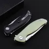 Wielofunkcyjny łożysko kulkowe Nóż składany D2 Blade Kieszonkowy Nóż G10 Jade Hande Outdoor Tactical Survival Camping Nóż