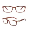 고품질 저렴한 큰 안경으로 판매되는 남성 스퀘어 독서 안경 프레임 할인 패션 플라스틱 빈티지 대형 안경 +200 +3.00