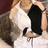 Sisterlinda Black White Patchwork T 셔츠 여성 탑 짧은 슬리브 티 캐주얼 간단한 패션 대학 힙합 탑 Mujer 티셔츠 1