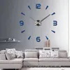 37 pouces Nouveau mur mural quartz montre un design moderne paré grande horloges décoratives europe autocollants acryliques salon klok7811894