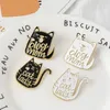 Alfinetes de broches para mulheres Estilo Punk Vintage Cão Mãe Gato Lady Metal Kawaii Esmalte Pins Distintivo Botões Broche Camisa Jaqueta Denim Saco Decorativo para Homens Atacado