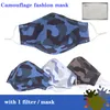 designer gezichtsmaskers katoenen masker Camouflage streeprooster Beschermend ademend antischuim stofdicht gasmasker jongens meisjes volwassen