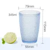 Gözlük Bira Kahve Mug Plastik İçme Şişe Renkli Suyu Bardaklar GGA3500-2 İçme 200ml-460ml Meyve Suyu tumblers Akrilik