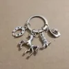 Western cowboy cowboy boots cowboy hat horse Keychain For Keys Car Bag Charm Key Ring Handbag Couple Key Chains Jewelry 687