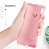 Caso de telefone protetor de silicone líquido para Samsung Galaxy A10 A20 A30 A50 A50 A70 A80 A90 M10 M30 M30 Soft TPU Tampa traseira