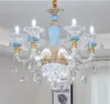 European style crystal chandelier living room pendant lamps new hall lamp luxury dining room bedroom home pendant lights