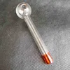 Tubulação de vidro colorido do queimador do óleo de vidro Pyrex tubulações de água curvadas com os pés diferentes do ponto do balanceador 2 tipos para Bubblers Hookahs Bongs Venda