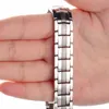 Little Frog Men039S Double Row 4 Elements Health Magnetic Titanium Armband Silver Therapy Bangles Gift for Lover039S1749961
