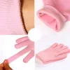 Hög qua 1 par silikon strumpor handske exfoliating behandling smidig hand mask fot hudvård spa gel fuktgivande vitare handskar