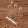 100 sztuk 12 * 60mm 4ml Mini szklana probówka z butelkami korkowych słoików fiolek kontenerów DIY Craft