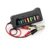 Mini 12v Car Battery Tester Digital Test Analyzer Alternateur Tester Tester Auto Diagnostic Tool avec 6 lumières LED pour voiture Motorcycle6785981