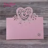 40 pcs Laser Cut Love Table Nom Lieu Carte De Mariage Décoration Party Favors Perle Papier Table Place Carte De Mariage Supplies1