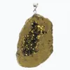 Natürlicher Achat-Stein, Original-Stein-Anhänger, Unregelmäßigkeit, mehrfarbige Achat-Geode, einzigartiger Schmuck