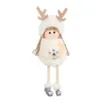 Hanging Christmas Tree Pendants Cute Angel Plush Doll Xmas Home Table Display Window Decoration New Year Gifts Party Ornaments JK1910