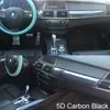 Pegatinas de vinilo de fibra de carbono 4D 5D 5D para BMW X5 E70 08-13 x6 E71 08-14 Decoración de interiores del automóvil / Actualización / protección