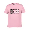 Star Labs Style Designer-Hemden aus Baumwolle mit O-Ausschnitt und Buchstabendruck, neuer Sommer, lässiger Typ, heißer Verkauf, kurze Ärmel