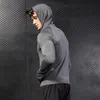 Mężczyźni Sportowy Płaszcz Mężczyzna Kurtki Fitness Mężczyźni Bieganie Jacket Jogging Kurtki sportowe Chłopcy Gym Jogging Jacket Nowa Bluza Bluza Kapturem Jesień