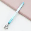 Creativity Crown Adornment Crystal Pen Gem Ballpoint Ring Wedding Office Metal Rings Roller Ball Pens 8 Style