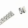 Universal Stainless Steel 7 Beads Watch Strap Watch Band 16mm 18mm 19mm 20mm 21mm 22mm 23mm 24mm Watchband Fit Samsung Galaxy Watch