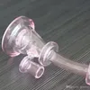 Hurtownie Różowy Olej Dab Rigs Szkło Bong Jet Perc Bongs Honeycomb Bubbler Rury Wodne Nagle Dab Rig Rura Bong Perolator Przenośne nargile