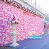 40x60cm konstgjorda blomma paneler bröllop dekoration silke blomma bakgrund champagne rose falska blommor hortensia vägg bakgrund