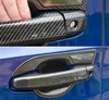 Embellecedor superpuesto de copa de tazón de manija de puerta exterior de coche de fibra de carbono para Honda Accord 2018+