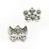 Lot 100pcs Butterfly Antique Silver Charms Pendants DIY Jewelry Findings For Jewelry Making Bracelet Necklace Earrings 21*25mm