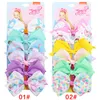 126 Farben 5 Zoll Haarschleife Mädchen Bunte Druck Haarspangen Niedliche Baby-Accessoires Einhorn Jojo Siwa Schleifen 6 Stück/Kartenverpackung