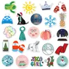 50 pçsset dos desenhos animados vsco meninas inverno cachecol neve adesivos para crianças brinquedo fresco adesivo para mala portátil bicicleta telefone bagagem7201334
