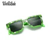 10pcslot Kinder Sonnenbrille kleinere Größe Cos Play Action Game Toys Sonnenbrille Mosaic Boys Mädchen Kinder Pixel Eyedern 9220915