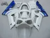 Anpassa Kinesiska Fairing Kit för Kawasaki ZX 6R 636 Ninja 03 04 ZX-6R ZX636 2003 2004 ZX6R Blue White Road Racing Motorcykel Fairings