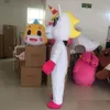 2019 Einhorn Maskottchen Kostüm Schönes weißes fliegendes Pferd Cospaly Cartoon Tier Charakter Erwachsene Halloween Party Kostüm Karneval Kostüm