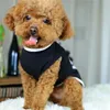 Chien chat chiens vêtements été coton gilet t-shirt avec patte imprimé coeur amour conception manteau animal chiot vêtements d'été vêtements