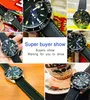 Nylon Carvas Fabric Watchband Leather Watchstrap voor omega Watch 20mm 22 mm man Riem Leer Black Oranje rood geel met gereedschap met gereedschap