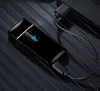 Novo Ultra-fino Colorido USB Liga de Zinco Interruptor de Indução de Carregamento de Ciclo de Toque Mais Leve Para O Cigarro De Vidro Bong Cachimbo de Fumar Bolo Quente