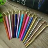 NEW Update Omg 39 Color Top Selling Classical Big Diamond Ballpoint Pens Crystal Metal Pen Student Writing Gift business Advertising Pen