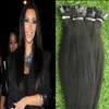 Rak keratinkapslar Human Fusion Hair Flat Tip Machine Made Remy Pre Bonded Hair Extension 16 "20" 24 "1g / s 100g